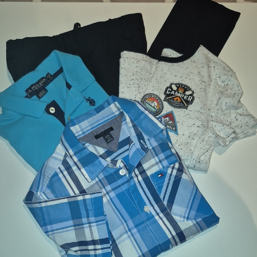 Lot Of 5: Boys Tommy Hilfiger X2, US Polo Assn, And Dress Pants
